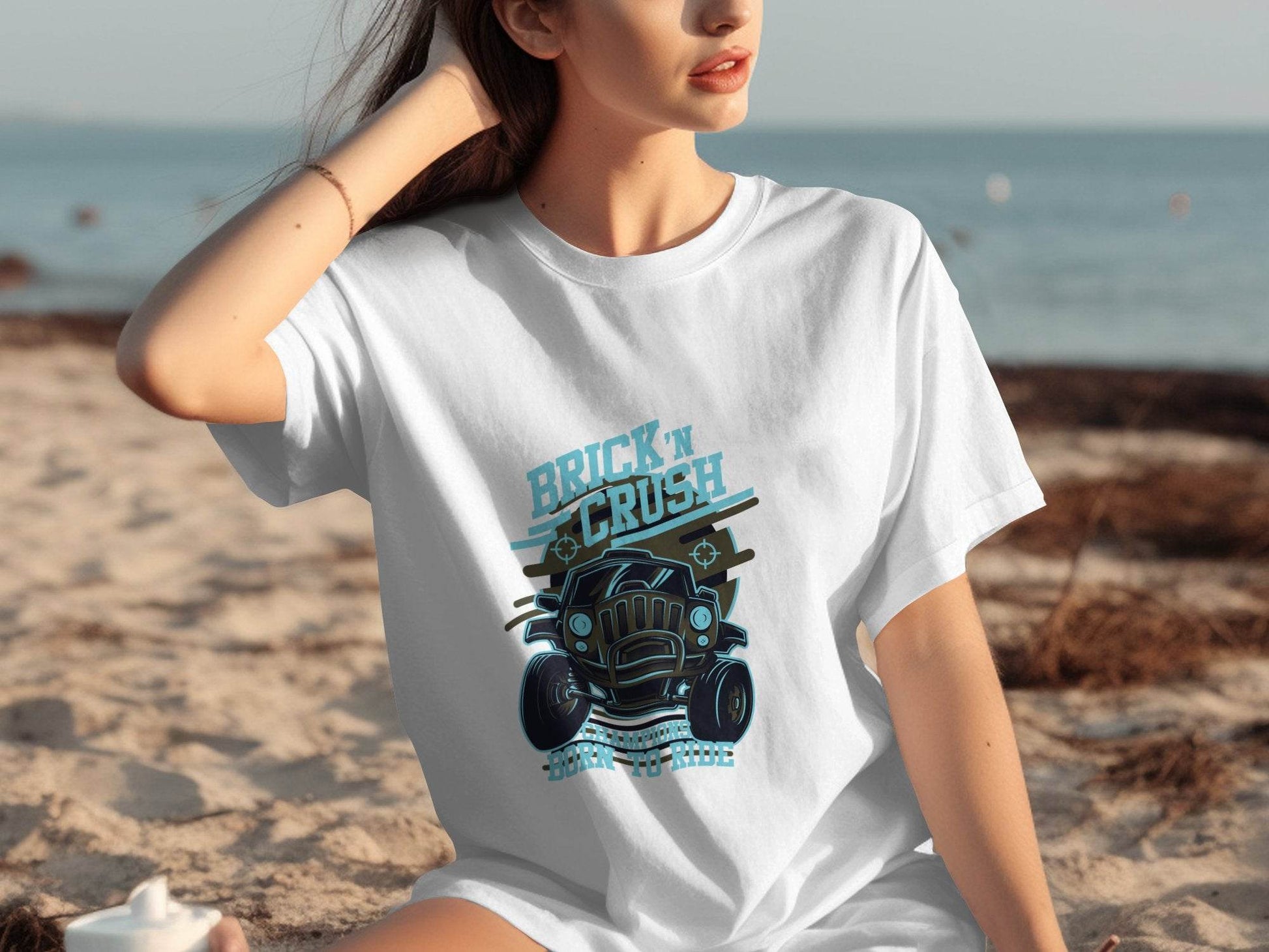 Brick n Crush Champions Born to Ride Graphic T-Shirt - Design & Vybe