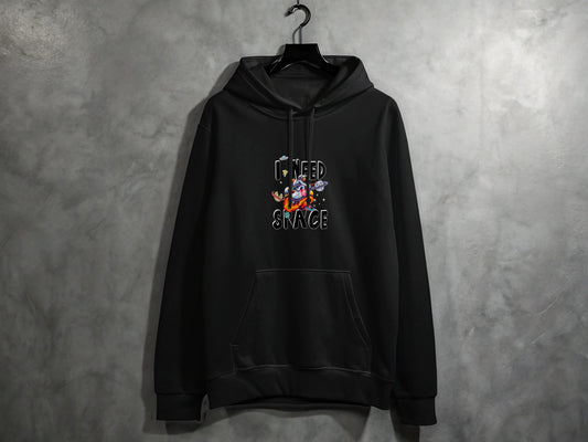 Unisex Dark Hooded Galactic Themed Sweatshirt product
