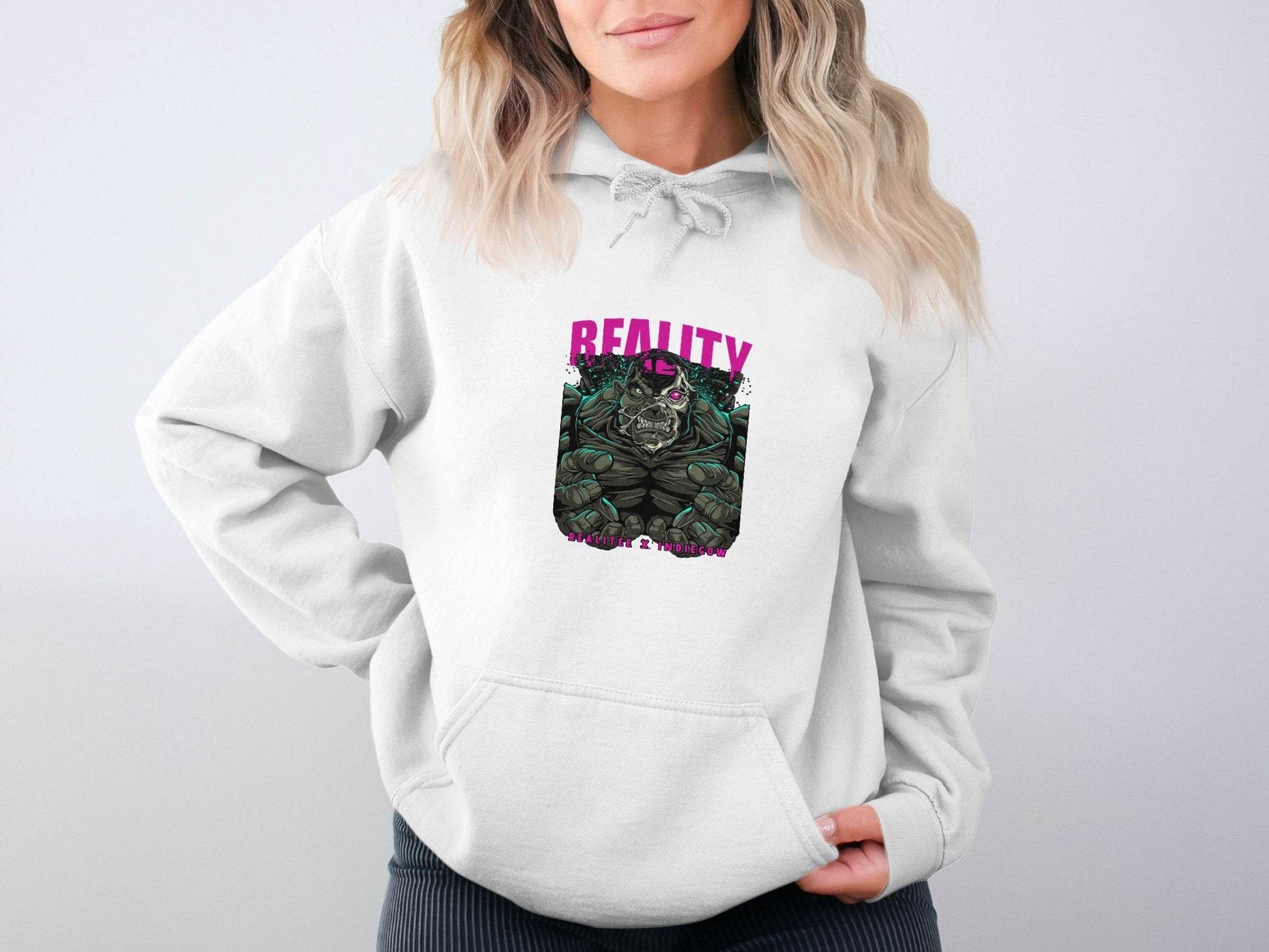 Reality Indiecow Realitee Monster Graphic Hoodie - Design & Vybe