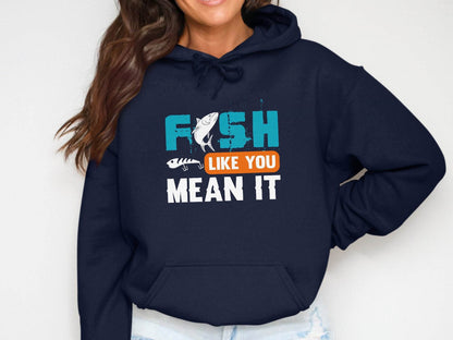 Funky Fish Like You Meant It Graphic Hoodie - Design & Vybe