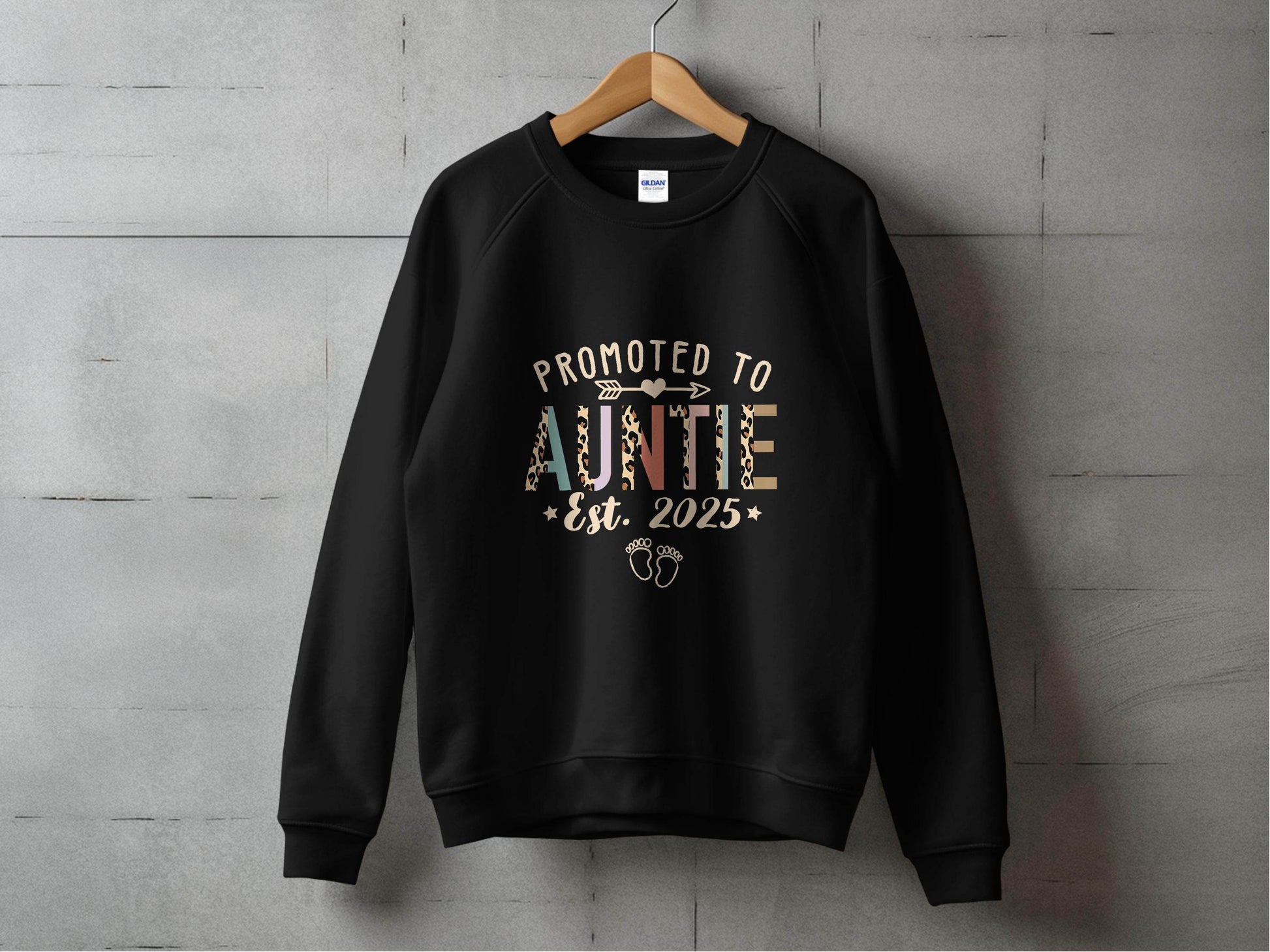Promoted To Auntie Est 2025 Cute Design Baby Sweater - Design & Vybe