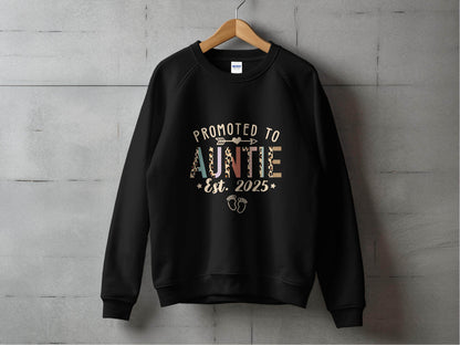 Promoted To Auntie Est 2025 Cute Design Baby Sweater - Design & Vybe