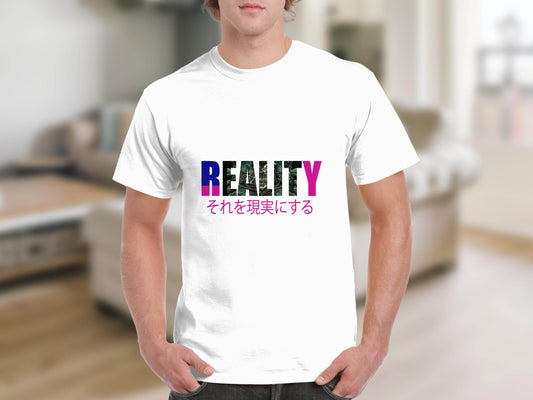 Reality Monster Japanese Phrase Graphic Design T-Shirt - Design & Vybe