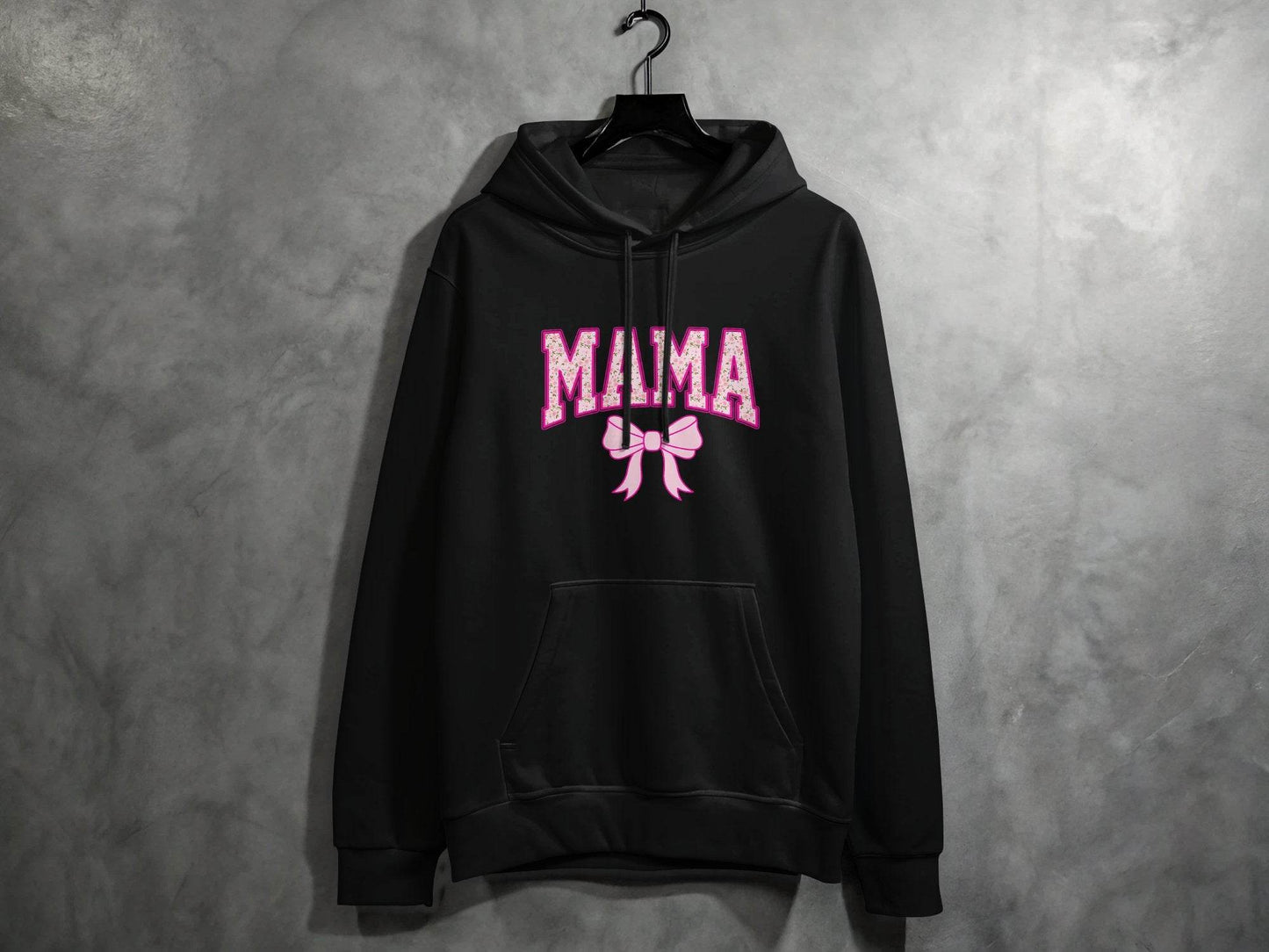 Floral Mama With Bow Graphic Design For Moms Hoodie - Design & Vybe