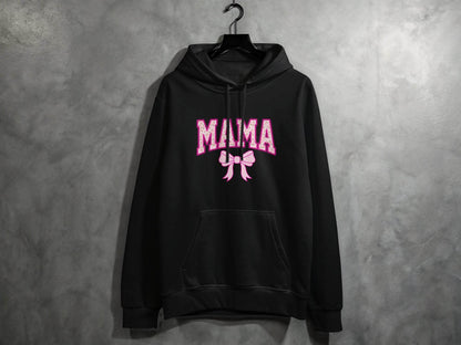 Floral Mama With Bow Graphic Design For Moms Hoodie - Design & Vybe