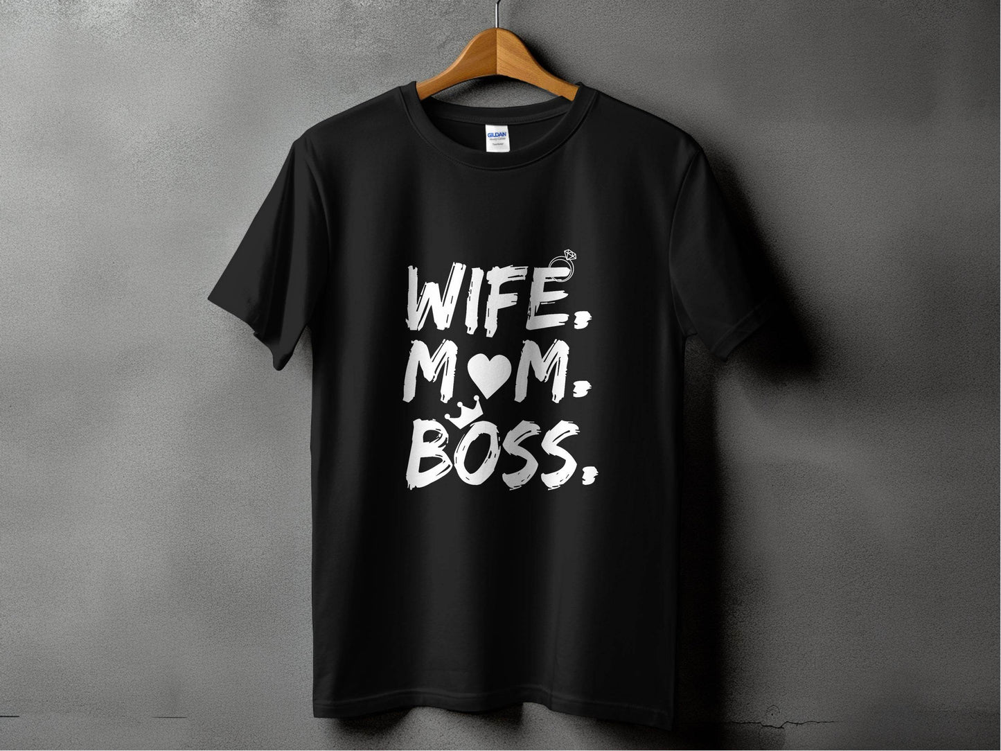 Wife Mom Boss Superwoman Design For Queens T-Shirt - Design & Vybe