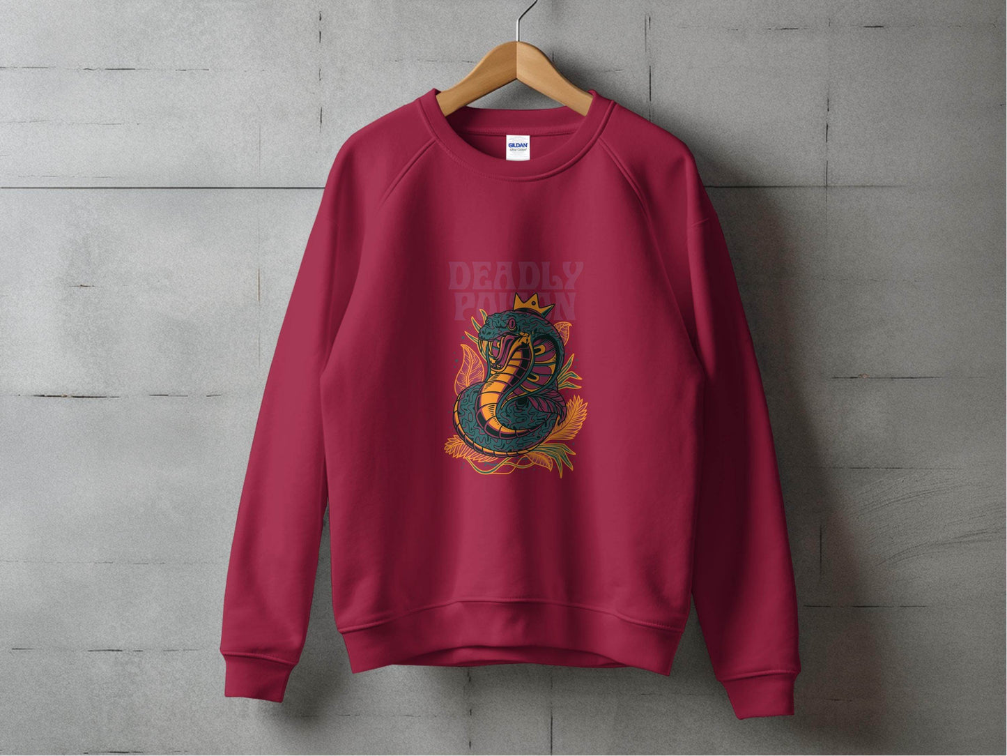 Deadly Poison Snake Art Graphic Novelty Design Hoodie - Design & Vybe