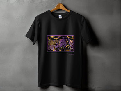 Egyptian Anubis Pharaoh with Pyramids Graphic T-Shirt - Design & Vybe