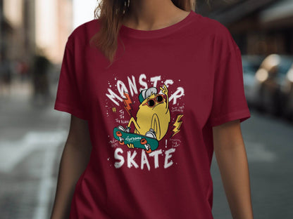 Fun Skateboarding Graphic Monster Cool T-Shirt - Design & Vybe