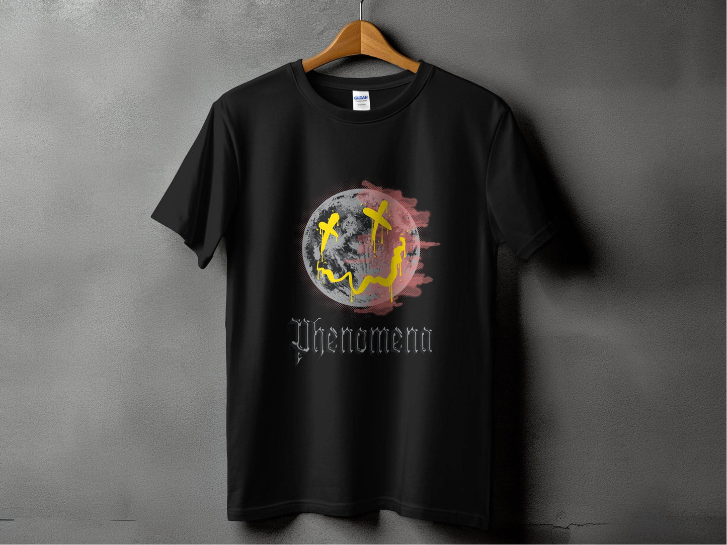 Phenomena Gothic Grunge Smile Face Design Style T-Shirt - Design & Vybe