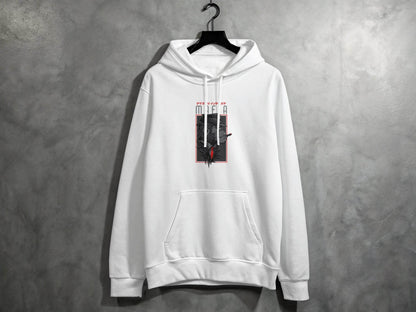 Gorilla Mafia with a Hat and Red Tie Graphic Hoodie - Design & Vybe