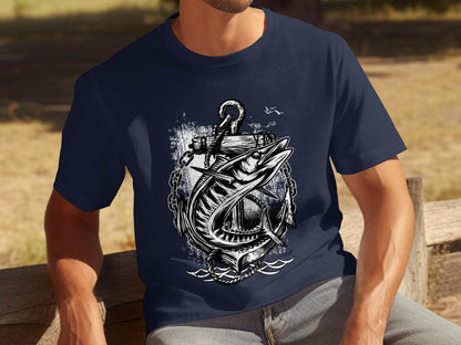 Nautical Fishing Anchor Graphic T-Shirt product type