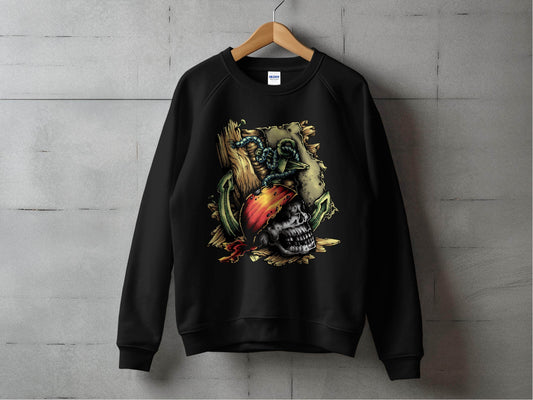 Pirate Skull with Vibrant Bandana and Anchors Sweater - Design & Vybe