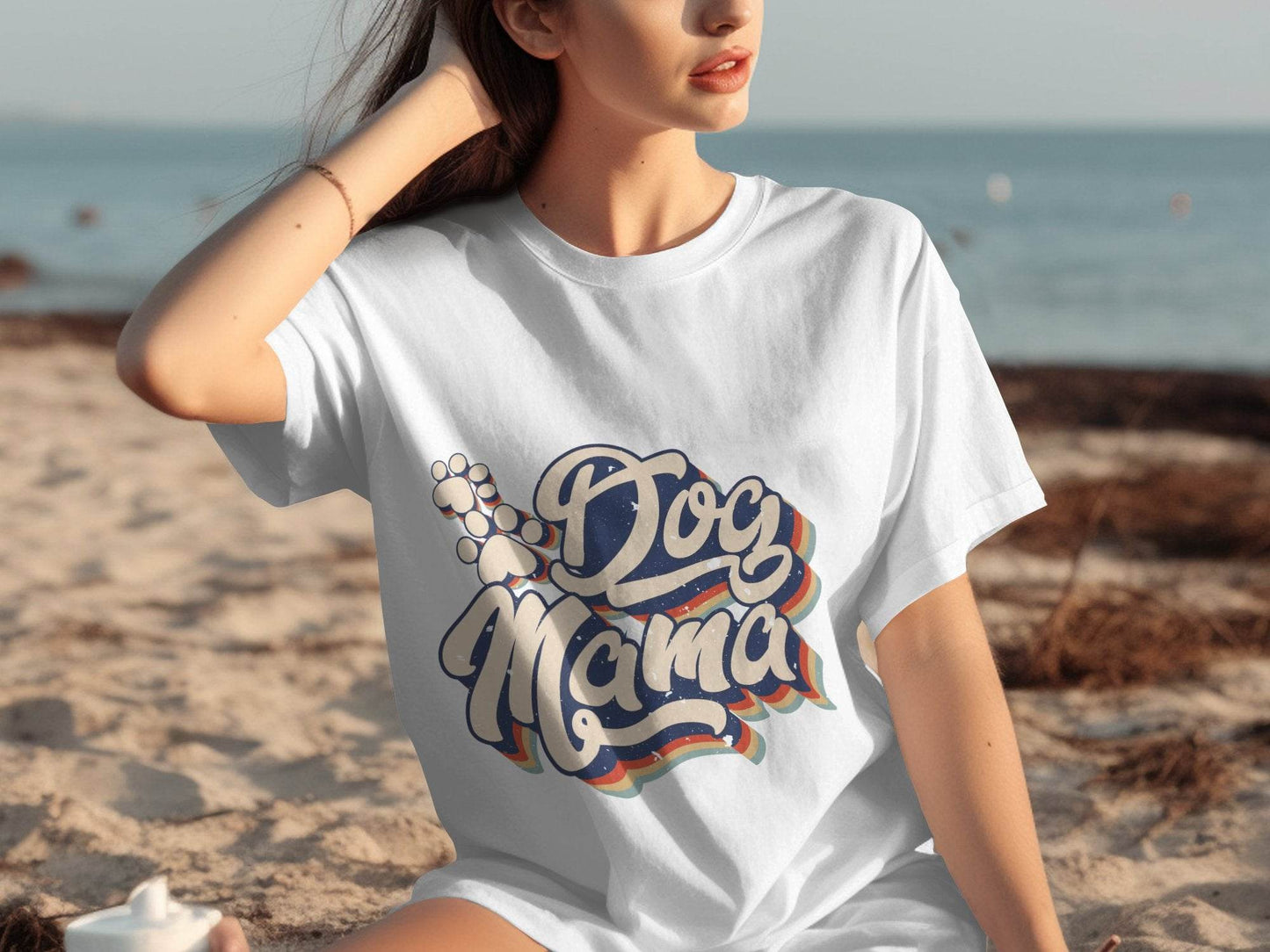 Retro Style Dog Mama Vintage Design Graphic T-Shirt - Design & Vybe