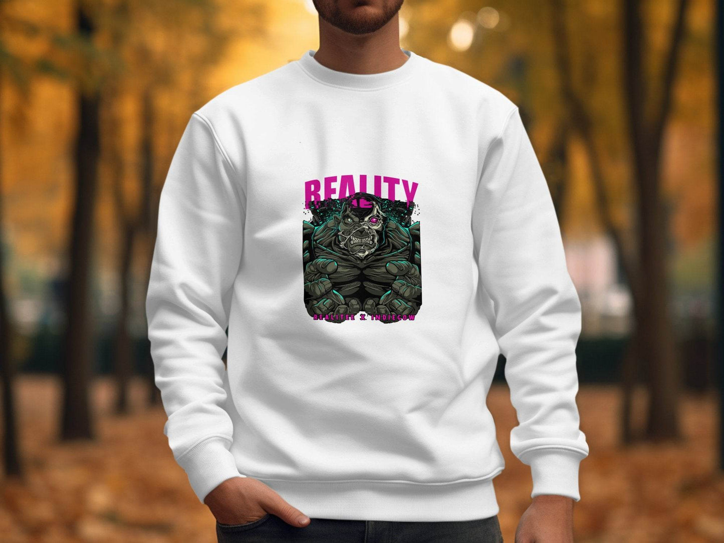 Reality Indiecow Realitee Monster Graphic Sweater - Design & Vybe