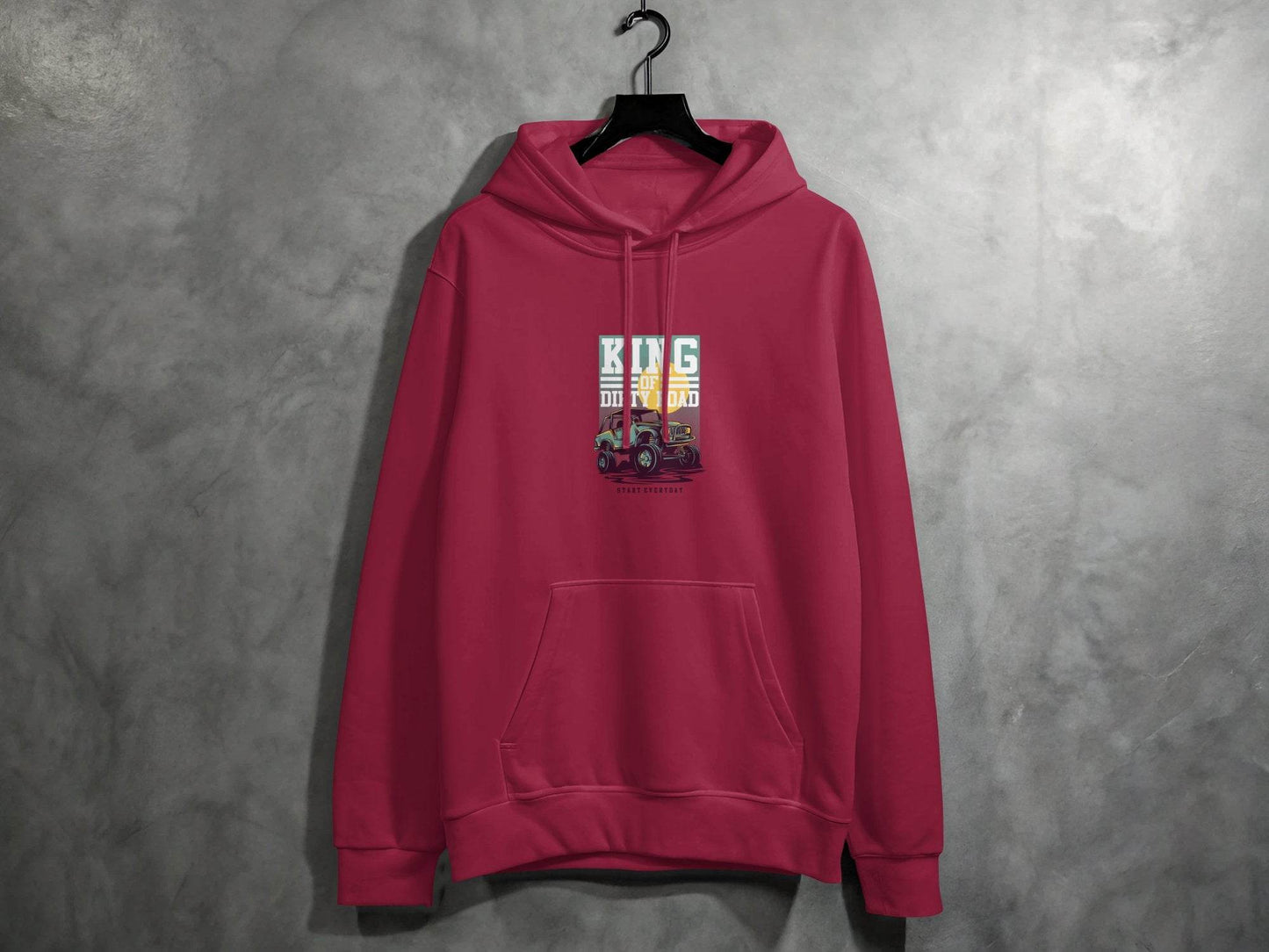 King Of Dirty Road Everyday Driving Adventure Hoodie - Design & Vybe