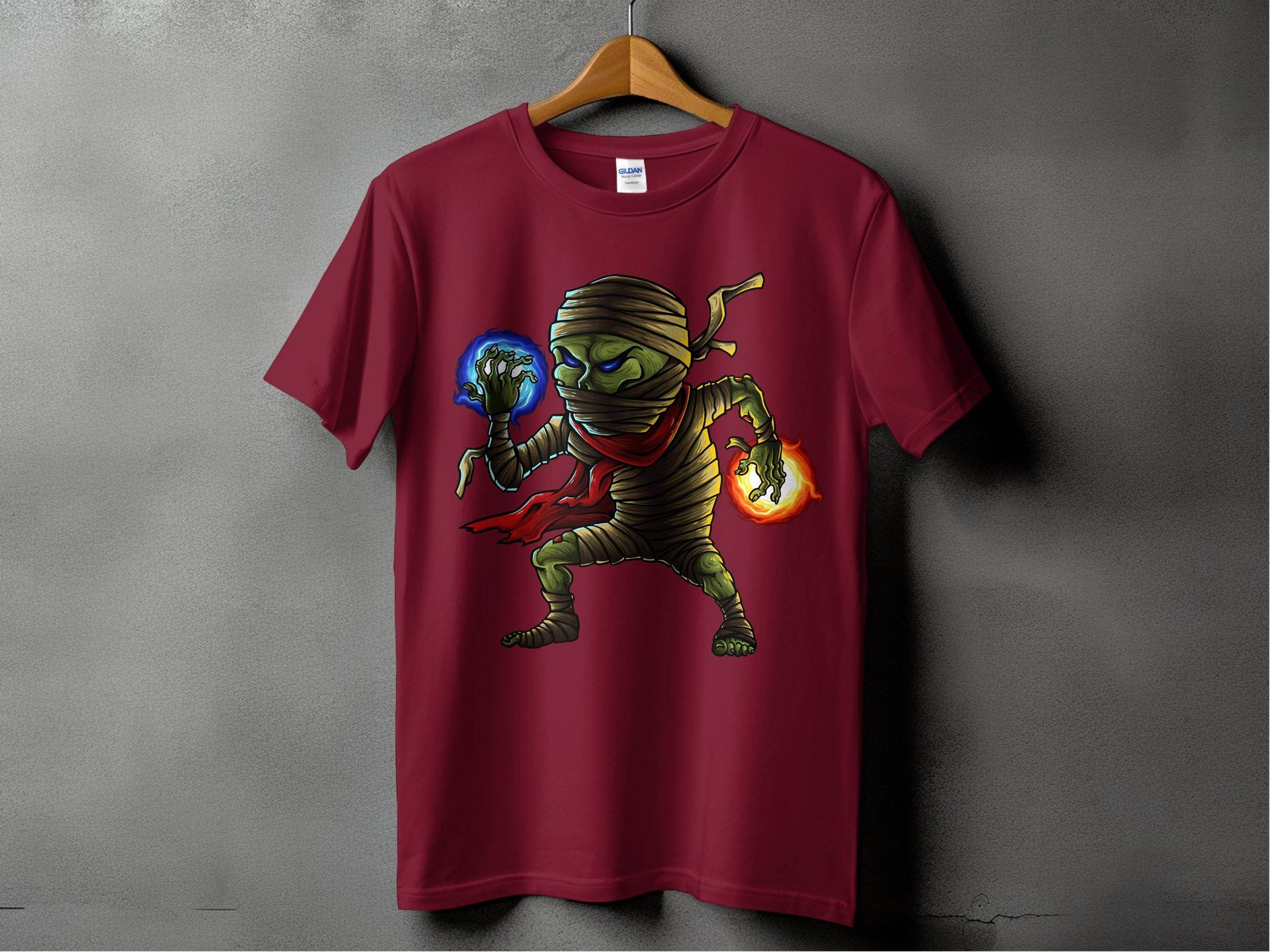 Elemental Mummy Character Design Graphic T-Shirt - Design & Vybe