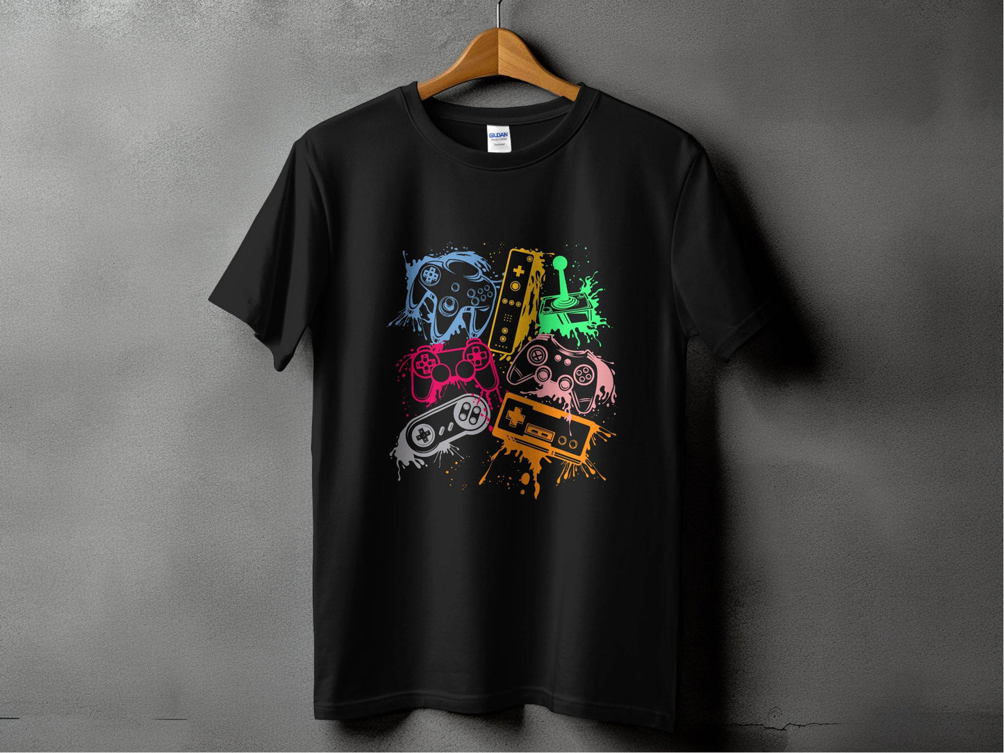 Gaming Console Joypad Colorful Style Design Artwork T-Shirt - Design & Vybe