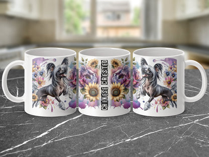Chinese Crested Floral Mug Home and Kitchen product