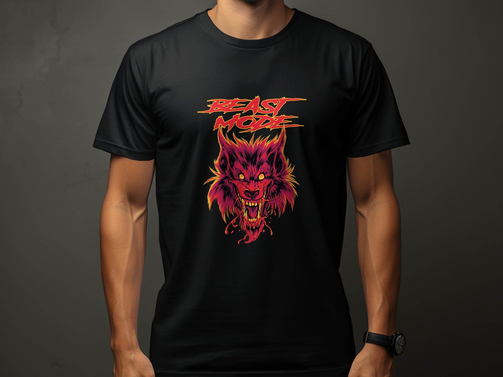 Beast Mode Graphic Print On Premium Quality Unisex T-Shirt - Design & Vybe