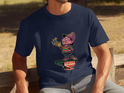 Freddy Keebler Halloween Horror Funny Parody Style T-Shirt - Design & Vybe