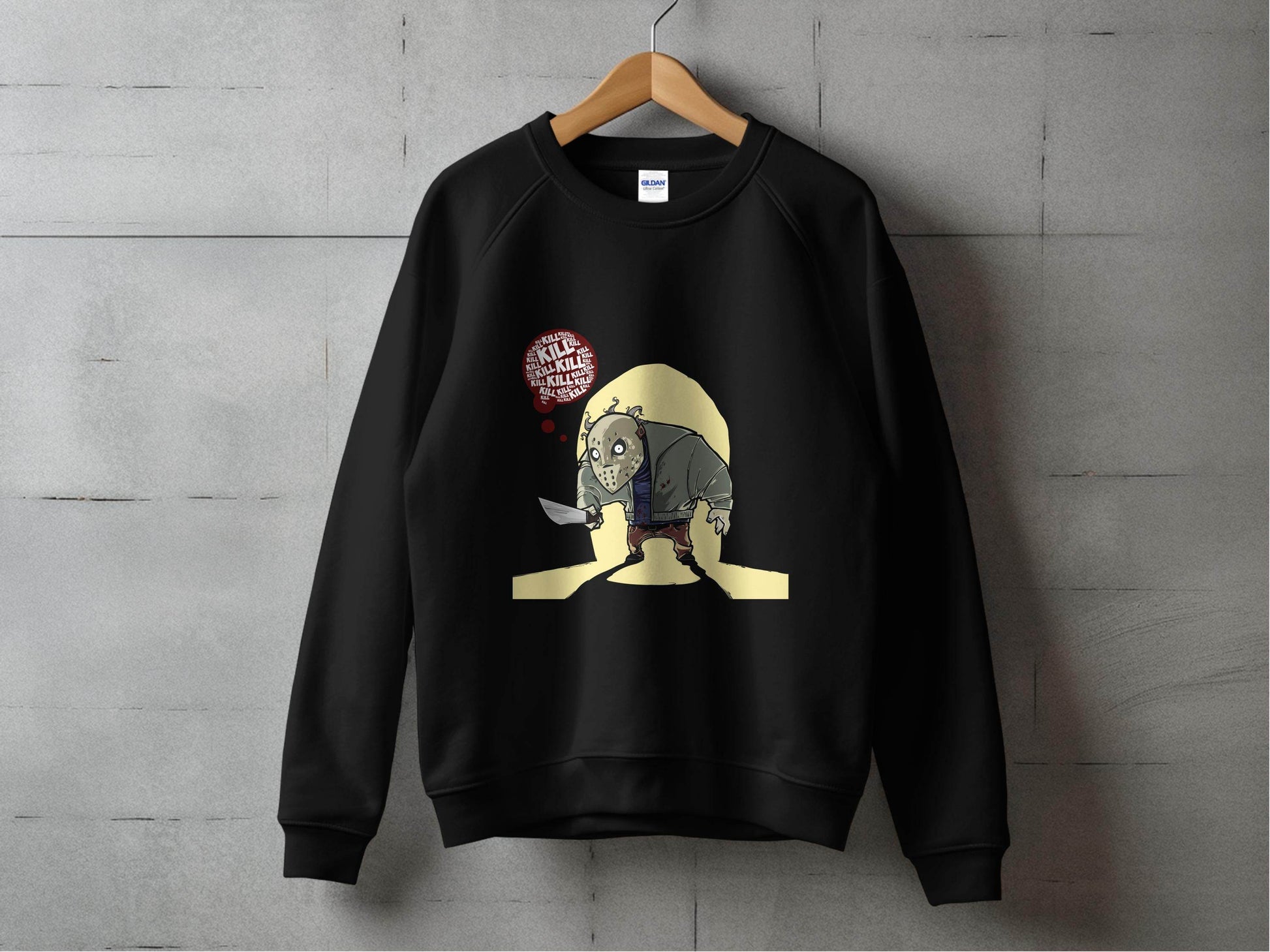 Jason Voorhees Kill Thoughts Friday Horror Movie Sweater - Design & Vybe