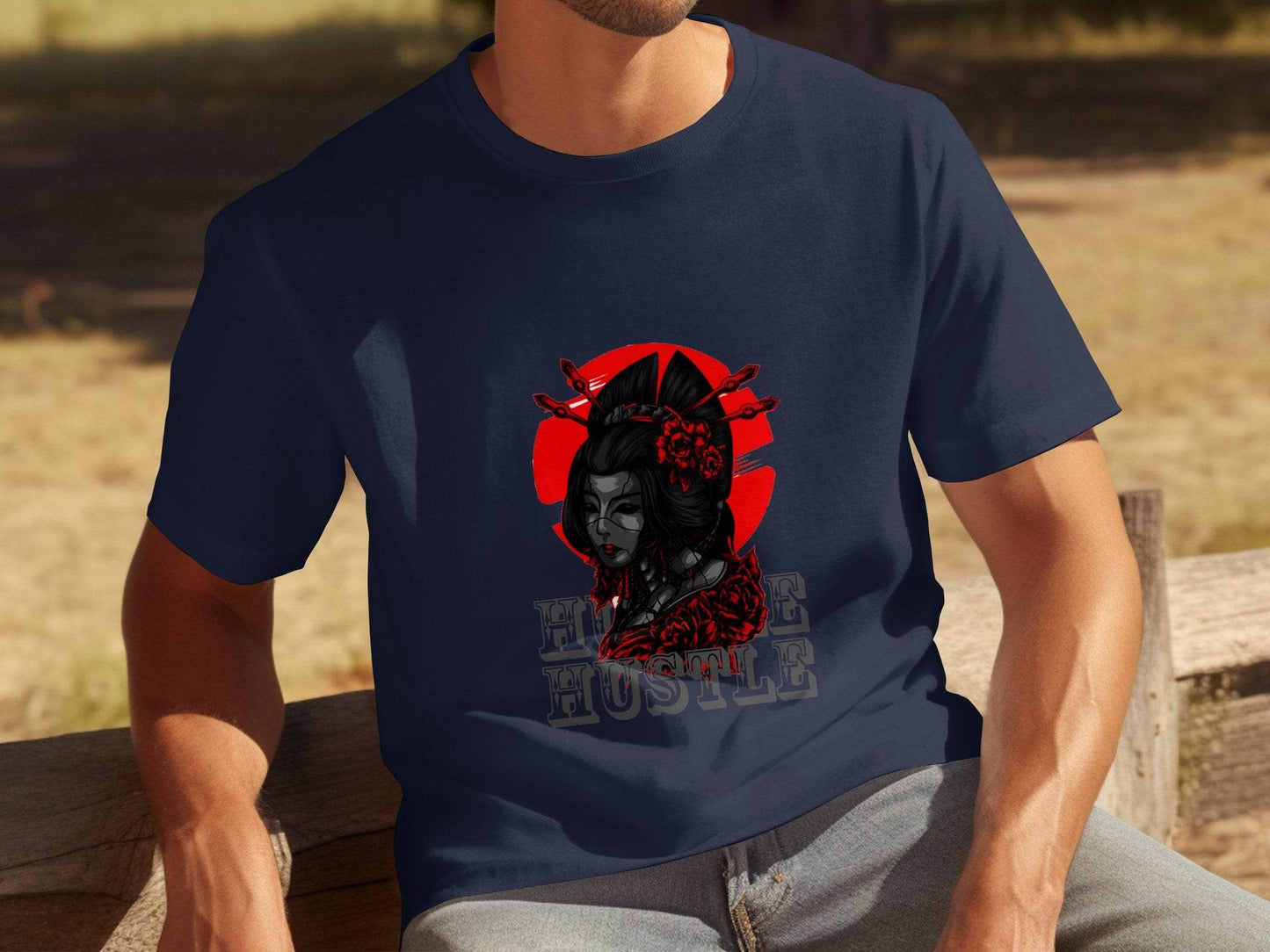 Cyberpunk Geisha Hustle Graphic Image T-Shirt - Design & Vybe