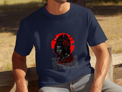 Cyberpunk Geisha Hustle Graphic Image T-Shirt - Design & Vybe