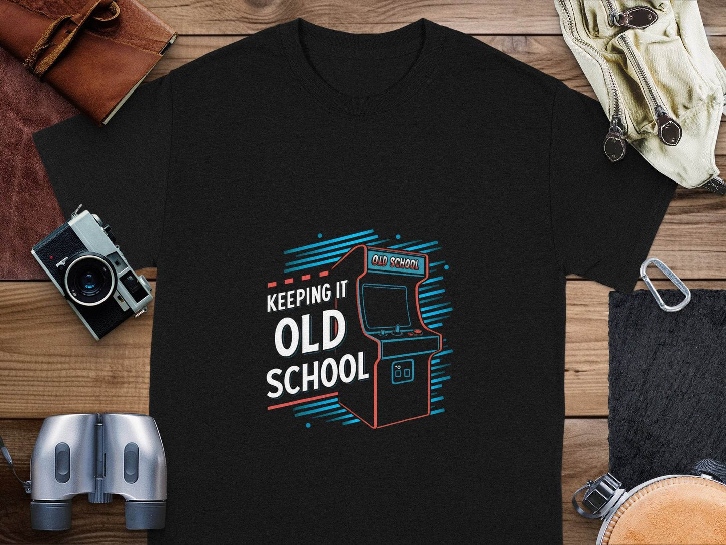 Keeping It Old School Vintage Arcade Game Machine T-Shirt - Design & Vybe