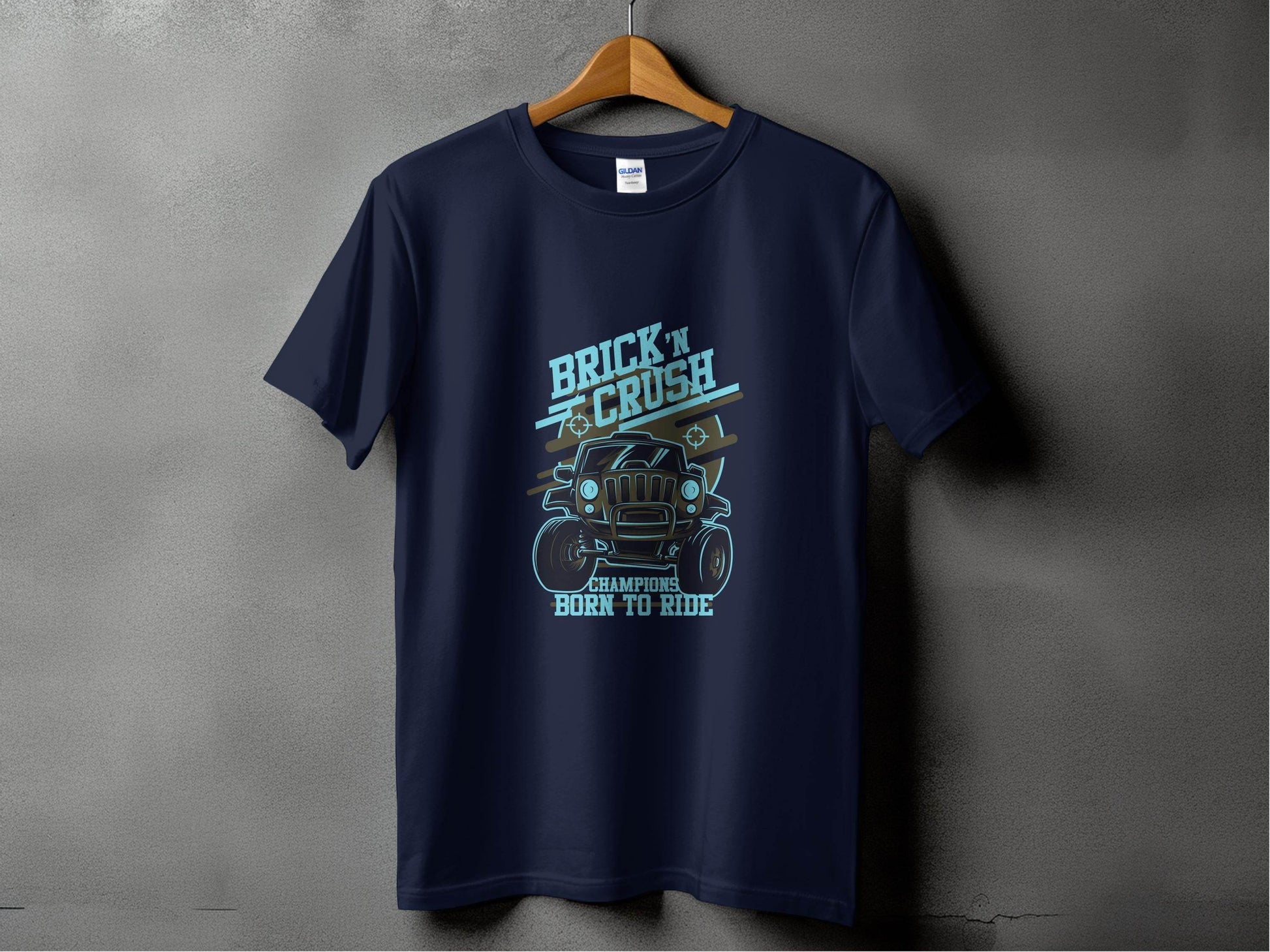 Brick n Crush Champions Born to Ride Graphic T-Shirt - Design & Vybe