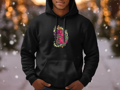Fiery Temptress Devil Girl Art With A Pitchfork Hoodie - Design & Vybe