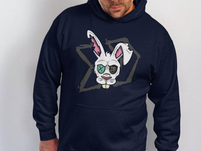 Morbid Zombie Rabbit Graphic Cool Design Hoodie - Design & Vybe