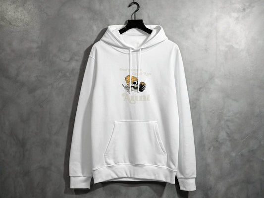 Someone's Cool-Ass Aunt Skeleton Coffee Lover Hoodie - Design & Vybe