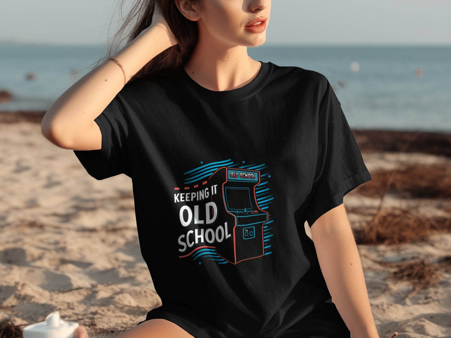 Keeping It Old School Vintage Arcade Game Machine T-Shirt - Design & Vybe