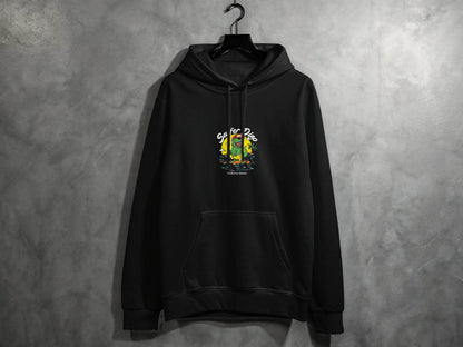 Cool Dinosaur Surfing Printed Stylish Hoodie - Design & Vybe