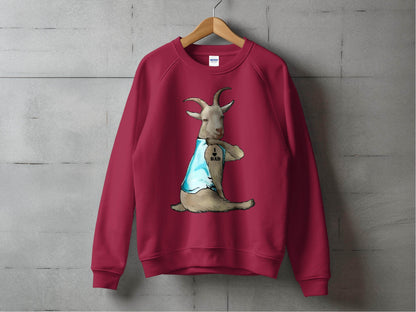 I Love Dad Print Quirky Goat Design Sweater - Design & Vybe