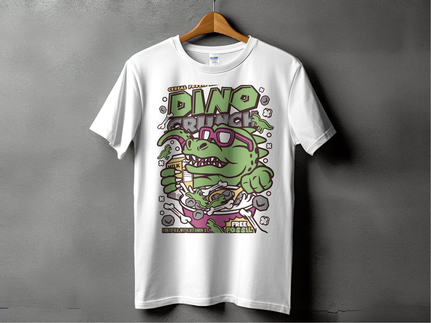 Dinosaur Cereal Crunch Tee for Fun T-Shirt - Design & Vybe