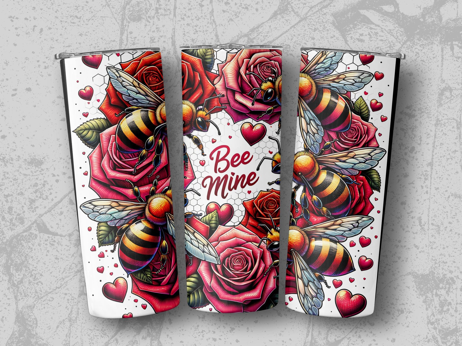 Bee Mine Roses Honeybee Valentine's Day Travel Cup product