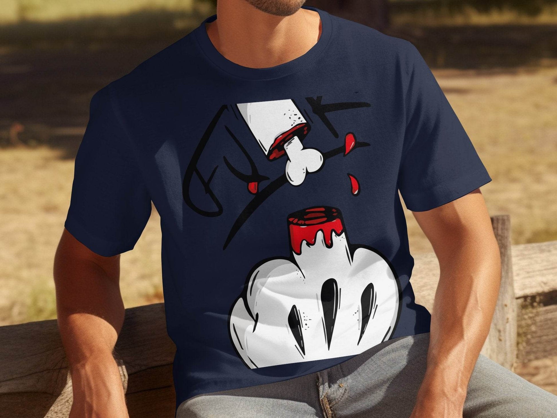 Humor Graphic Print Tee Men's T-shirt product