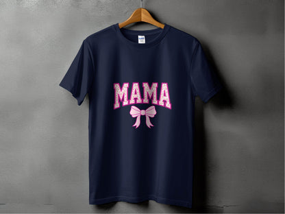 Floral Mama With Bow Graphic Design For Moms T-Shirt - Design & Vybe