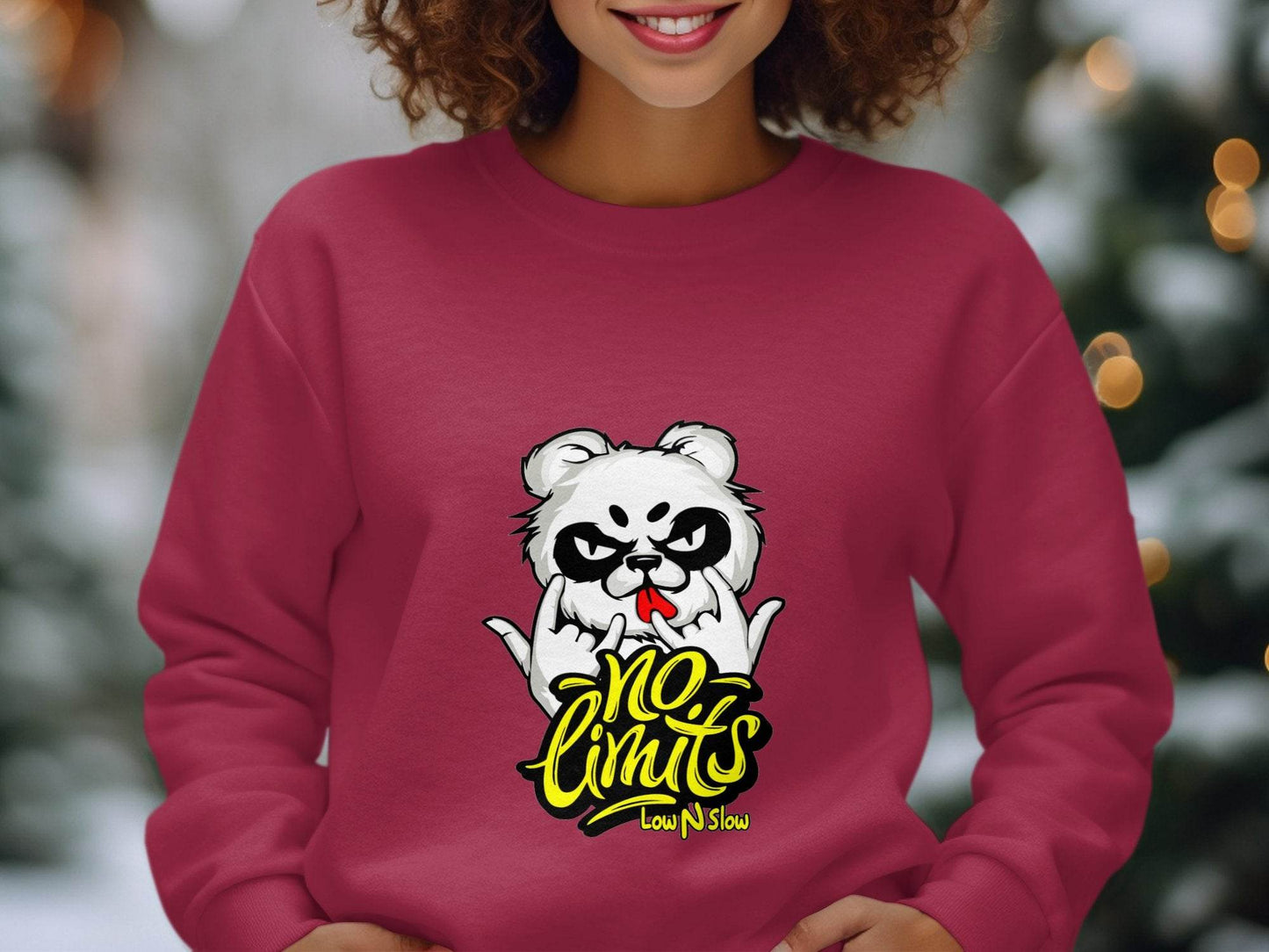 No Limits with Cool Panda Low N Slow Graphic Hoodie - Design & Vybe
