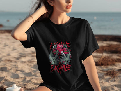 Inhale Exhale I Roll Up My Medicine Graphic Design T-Shirt - Design & Vybe