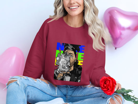 Vibrant Graphic Pullover in Red Sweatshirt product