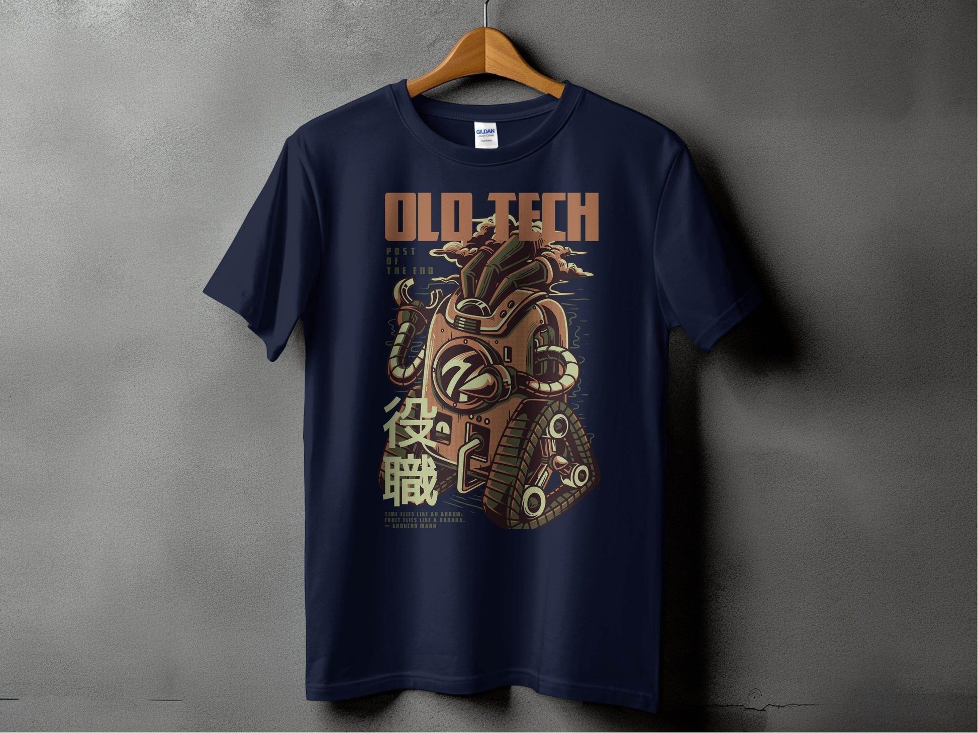Old Tech Post of the End Robot Inspired T-Shirt - Design & Vybe