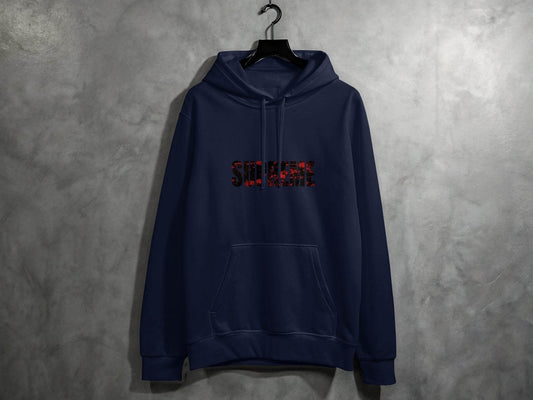 Supreme Text Illustration Graphic Novelty Art Hoodie - Design & Vybe