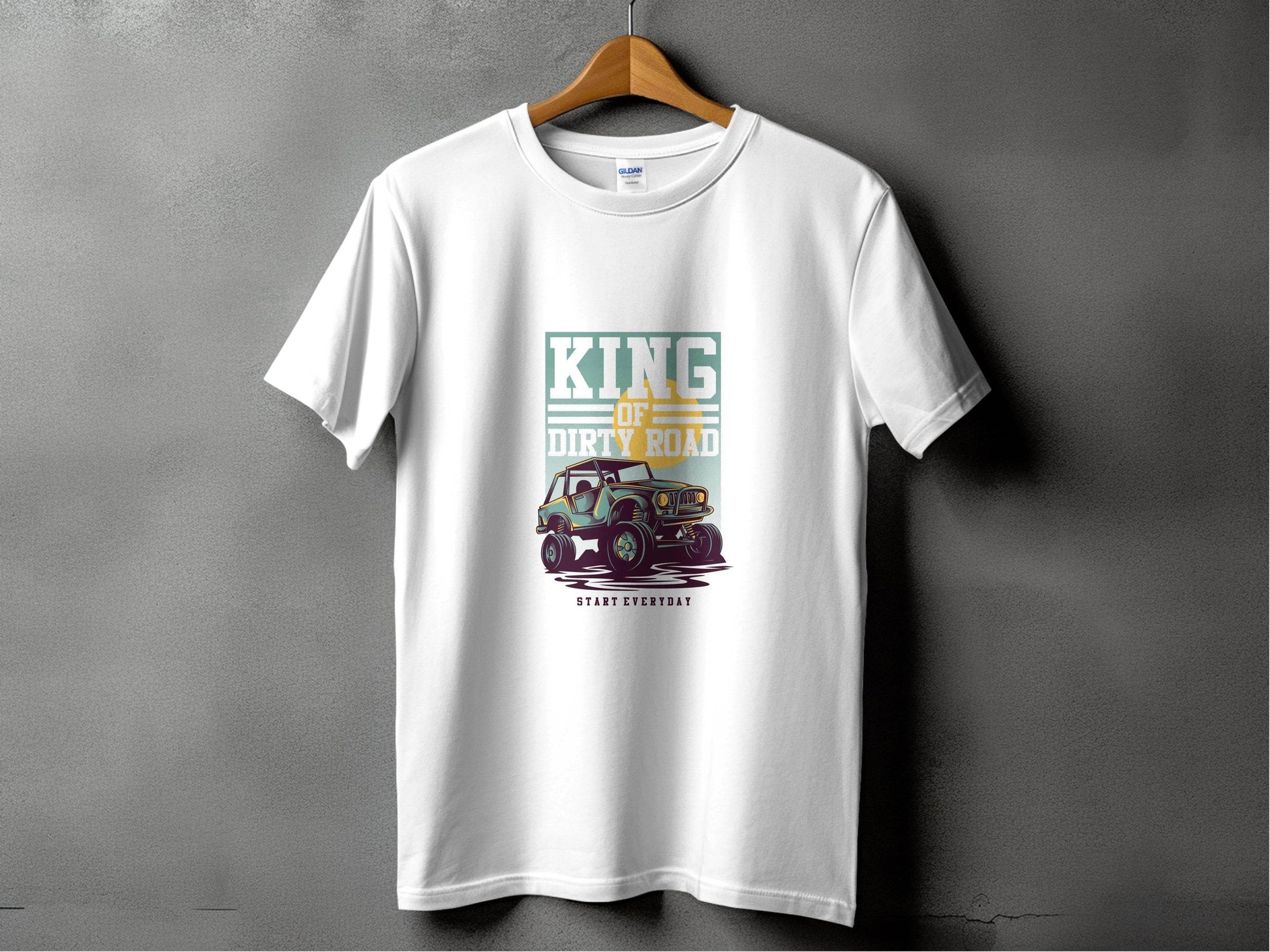 King Of Dirty Road Everyday Driving Adventure T-Shirt - Design & Vybe