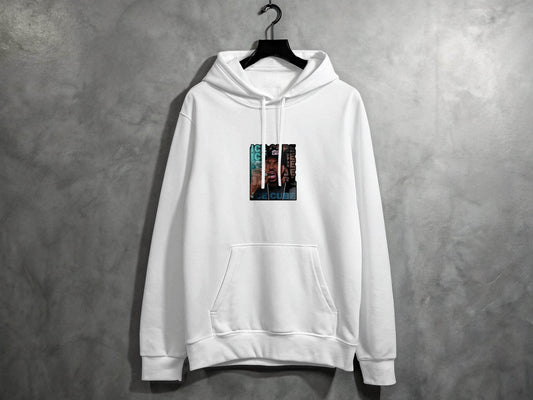 Ice Cube Smoking Cigar with Chain Portrait Art Hoodie - Design & Vybe