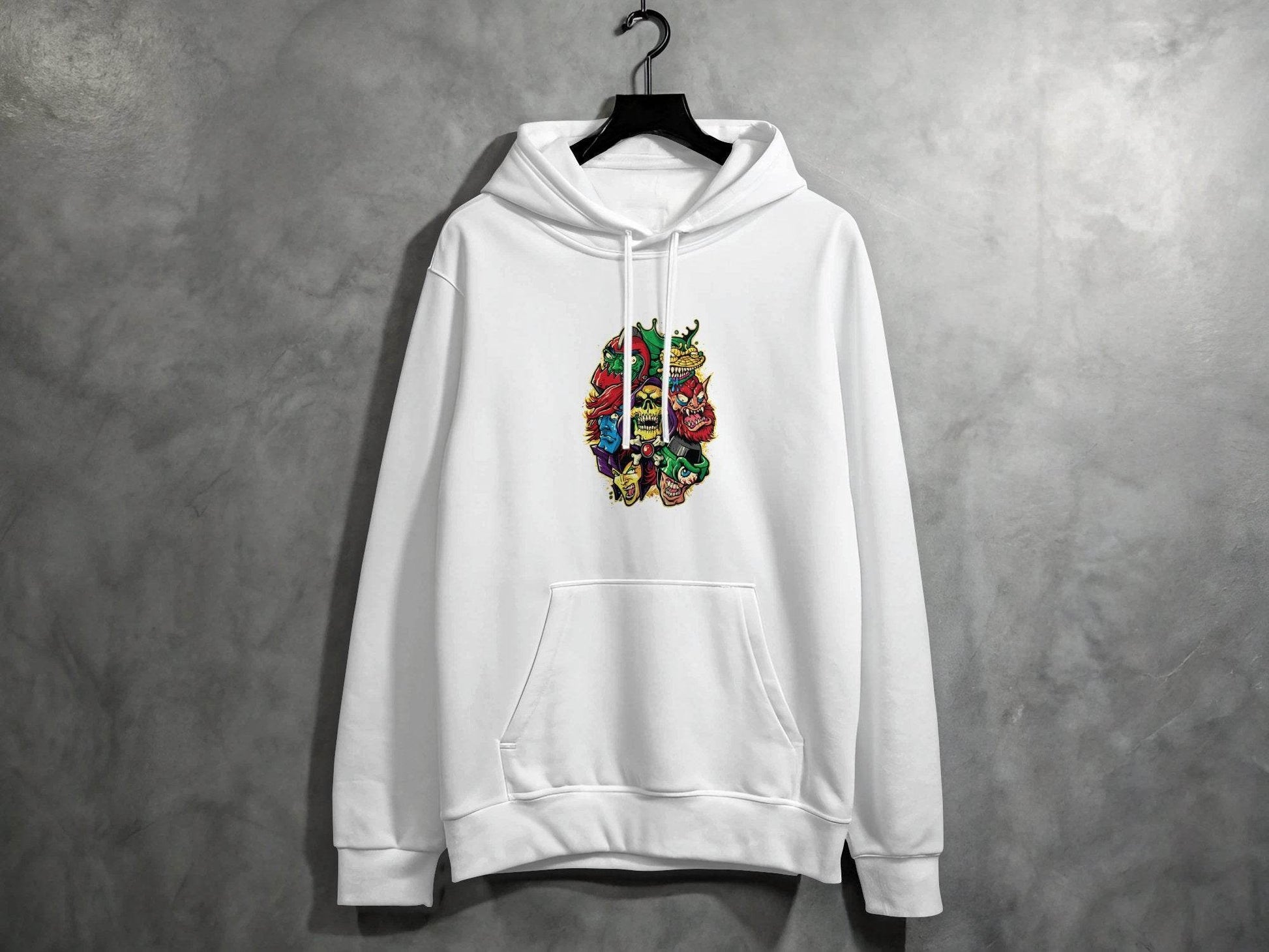 Masters of the Universe Cartoon Villains Collage Hoodie - Design & Vybe