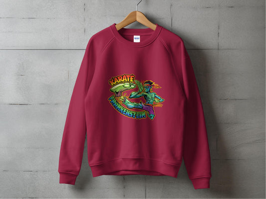 Vibrant Karate Chameleon Graphic Sweatshirt product