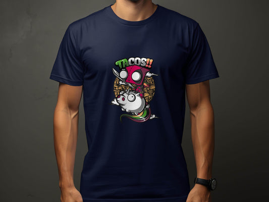 Tacos Deadpool on Unicorn Funny Character Design T-Shirt - Design & Vybe